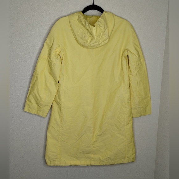 ‘S MaxMara Hooded Yellow Trench Rain Jacket Coat Women's Size 8 - Picture 4 of 12